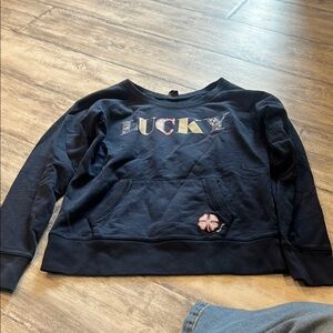 Lucky Brand Blue Sweatshirt Casual Pullover